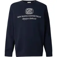 Gant Sweatshirt navy / branco