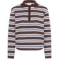 Saint tropez Camisa 'Taty' bege / azul / castanho