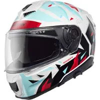 Schuberth S3 Spark Branco Capacete Integral Branco/Azul/Vermelho 57, tamanho M