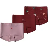Name it Cueca 'NMFVISMAS' cor-de-rosa / vermelho / vermelho escuro / branco