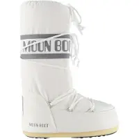 Moon Boot para mulher. 80D1400440 Botas Icon Nylon brancas (35/38), Branco, Plano, Nenhum, Casual, Neve
