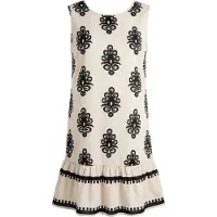 Faina Vestido 'Boho' ecru / preto