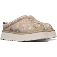 Ugg para mulher. 1178193 Socas Tazz Sun Stitch em pele castanha clara (41), Couro, Marrom, 3 a 5cm, Nenhum, Casual