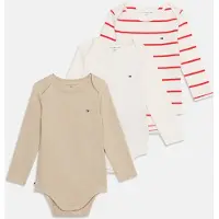 Tommy Hilfiger Macacão/Body 'ESS' bege mosqueado / vermelho / branco