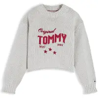 Tommy Hilfiger Pullover pedra / vermelho vivo