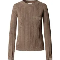 Pepe Jeans para mulher. PL7000207 Camisola Anna Crew castanho (M), Marrom, Casual, Algodão