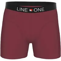 Line One Boxers 'Herren Boxershorts aus Baumwolle' vermelho escuro
