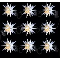 Sterntaler Corrente de luzes LED com estrelas bebés no exterior, 9 lâmpadas, branca