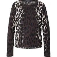 Monari Pullover creme / castanho escuro / preto