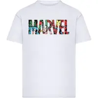 Mc Clothes Camiseta De Manga Curta Marvel Logo Character Loose Fit