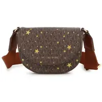 Michael Kors para menina. R30812 Bolsa Star castanha (OSFA), Marrom, Casual, Poliuretano, moda infantil