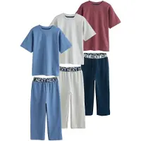Next Pijama navy / azul claro / cinzento claro / bordeaux