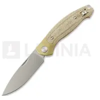 GiantMouse Navalha ACE Farley V2 Slipjoint Bolstered - Natural Canvas Micarta