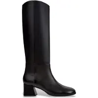 Camper para mulher. K400835-001 Botas Ultrasoft de couro preto (39), 3 a 5cm, Zíper, Casual