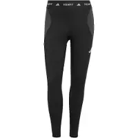 Adidas Calças de desporto 'Techfit Workout Color Block 7/8' cinzento / preto / branco