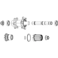 Zipp Bucha Zm2 Rear Set Axle End Cap