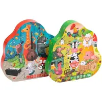 Eurekakids Quebra-cabeça Animal Jazz Texturas 20 Peças