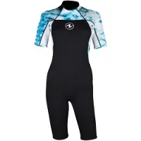 Aqua Lung Shorty De Manga Curta Para Mulher Hydroflex 3 Mm