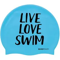 Buddyswim Touca De Natação Live Love Swim Silicone