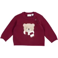 Chicco Pullover bege / vermelho escuro / preto / branco