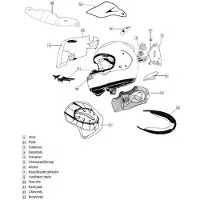 Arai Ventilação Traseira Do Capacete Qv-p Shade