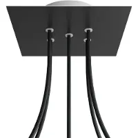 Creative Cables Kit De Rosas Quadradas Rose-one Em Preto Mate Kroq205f103