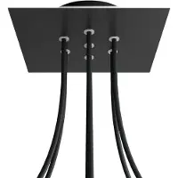 Creative Cables Krovnq207f103 Rose-one Square Matte Black Conjunto De Chuveiro