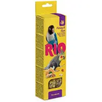 Mealberry Rio Sticks Mel &amp; Nozes Periquitos 2x75g Snacks Para Aves 8 Unidades