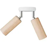 Creative Cables Candeeiro De 2 Lâmpadas Com Abajur Tub-e14 E Rosetão Redondo
