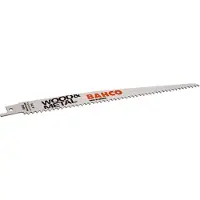 Bahco Lâmina De Sabre Bimetálica Sandflex Para Corte De Madeira E Metais 6 Dpp 300 Mm 10 Unidades