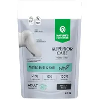 Nature´s Protection Comida Húmida Para Cães Superior Care White Coat White Fish &amp; Krill 12x85g