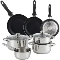 Wellhome Conjunto De Panelas E Frigideiras Pk8191 10 Peças