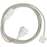 Creative Cables Porta-lâmpada Com Cabo Snakebis Twisted Shade Ready E14