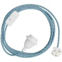 Creative Cables Porta-lâmpada Com Cabo Snakebis Twisted Shade Ready E14