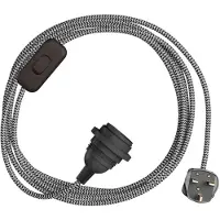 Creative Cables Porta-lâmpada Com Cabo Snakebis Zig-zag Shade Ready E27