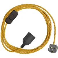 Creative Cables Porta-lâmpada Com Cabo Snakebis Twisted E14