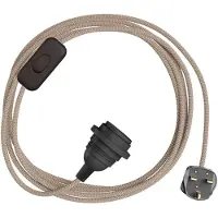 Creative Cables Porta-lâmpada Com Cabo Snakebis Zig-zag Shade Ready E14
