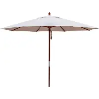 Garbar Guarda-sol De Jardim Madeira 3 M