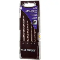 Blue Master Conjunto De Brocas 16061 4/5/6/8 Mm 4 Peças
