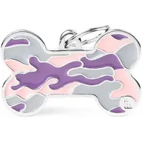 My Family Tag Para Pet Xl Em Formato De Osso