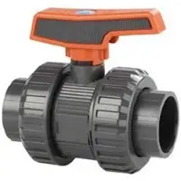 Cepex 37050 Válvulas De Esfera Pvc-u Ø1 1/4 Série Padrão Ptfe Epdm Bsp Rosca Fêmea Ponto Preto