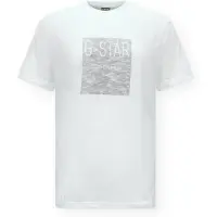 G-Star Camisa 'Inside Out' cinzento / branco
