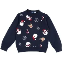 Chicco Pullover bege / navy / vermelho sangue / branco