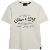 Superdry Camisa bege claro / preto