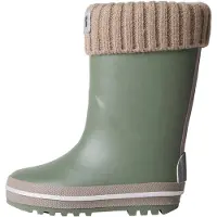Name it Bota de borracha 'NMMNOAH' castanho claro / taupe / verde / branco