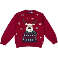 Chicco Pullover bege / navy / vermelho escuro / branco