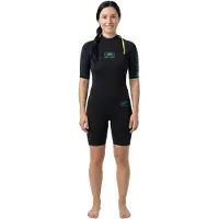 Ocean & Earth Shorty De Manga Curta Com Fecho Traseiro Para Mulher Surf School Springy 2 Mm