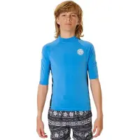 Rip Curl Rash Guard Manga Curta Icons Uv Brushed