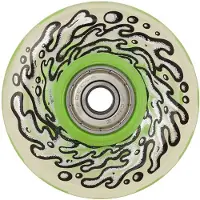 Santa Cruz Rodas De Skate Light Ups W/green Led And Bearings Og Slime