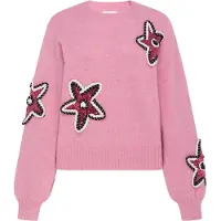 IZIA Pullover rosa / branco